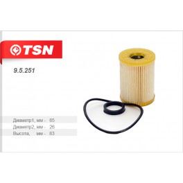 9.5.251 масляный фильтр TSN