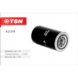 9.2.274 масляный фильтр TSN