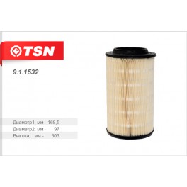 9.1.1532 фильтр воздушный круглый TSN
