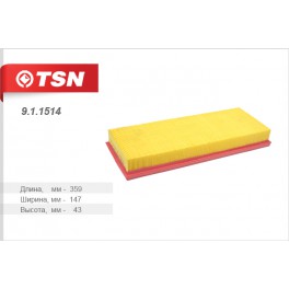 9.1.1514 фильтр воздушный панельный TSN