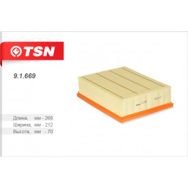9.1.669 фильтр воздушный панельный TSN