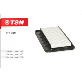 9.1.998 фильтр воздушный панельный TSN