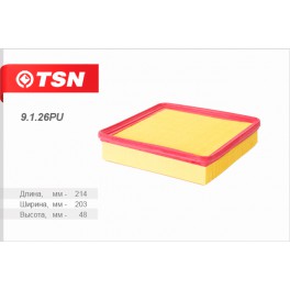 9.1.26PU фильтр воздушный панельный TSN
