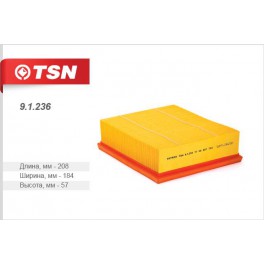 9.1.236 фильтр воздушный панельный TSN