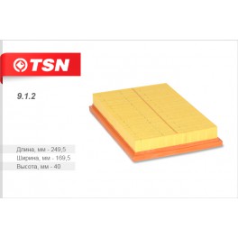 9.1.2 фильтр воздушный панельный TSN