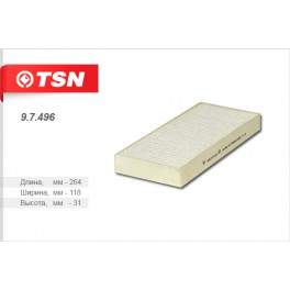 9.7.496 салонный фильтр TSN