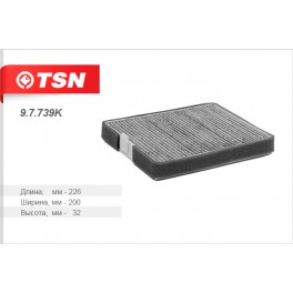 9.7.739K салонный фильтр TSN
