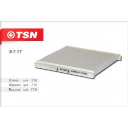 9.7.17 салонный фильтр TSN