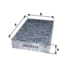 AG 922 CFC Фильтр салона угольный GoodWill